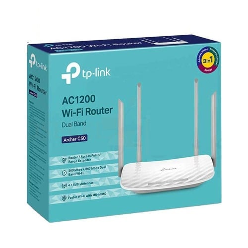 TP-Link AC1200 Wireless Dual Band Router Archer C50 No.890E - Image 1