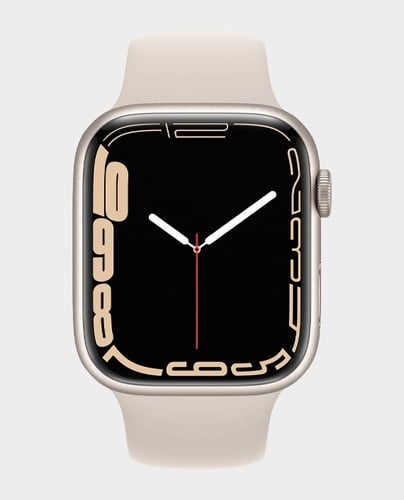 Apple Watch Series 7 MKN63B 45mm GPS Starlight Aluminum Case with Starlight Sport Band No.915E - Image 1