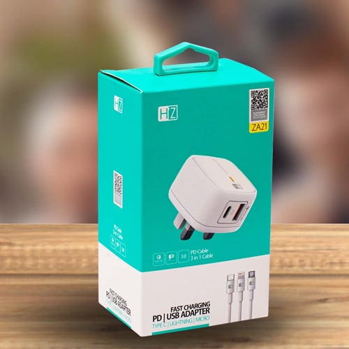 شاحن سريع من Heatz Type-C ZA21 رقم.856E - صورة 1