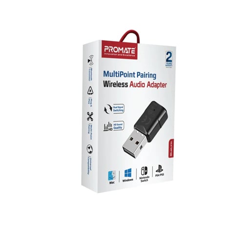 Promate Multipoint Pairing Wireless Audio Adapter No.527E - Image 1