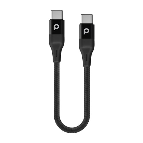 Porodo USB-C to USB-C Aluminum Braided PD Cable 0.25m No.621E - Image 1