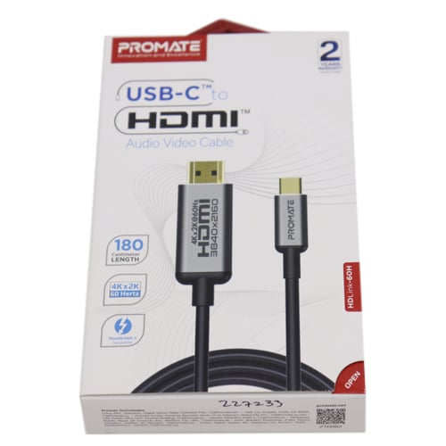 Promate USB-C HDMI Audio Video Cable No.712E - Image 1