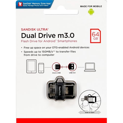 Sandisk Ultra Dual Drive m3.0 64GB No.729E - Image 1
