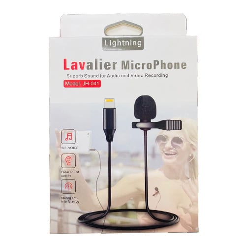 Lavalier MicroPhone Superb Sound for Audio And Video Recording JH-041 No.1075E - Image 1