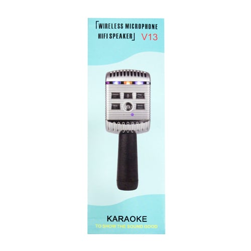 ميكروفون لاسلكي HIFI SPEAKER-V13-KARAOKE رقم.781E - صورة 1