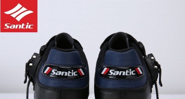 Santic Pro Men's Cycling Shoes Lock Breathable Road Bike Bicycle Shoes  - Blue - Image 3