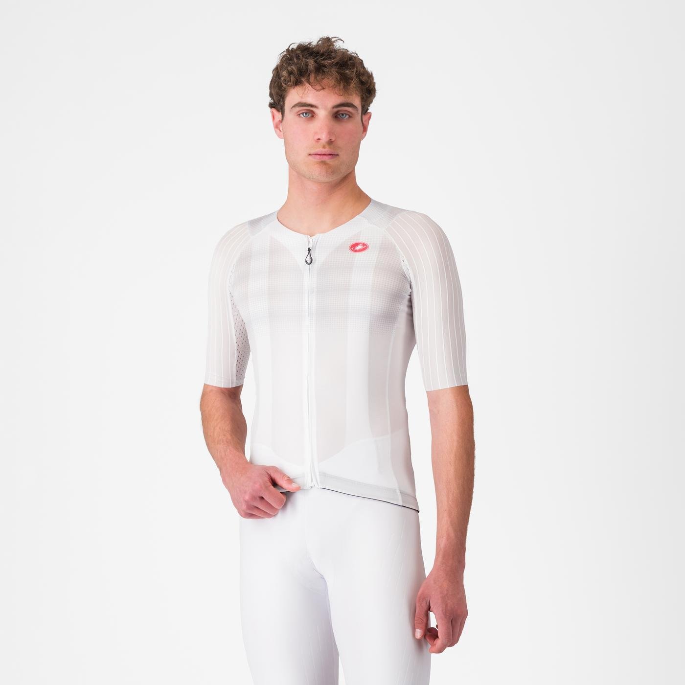  Castelli Aero Race 8S Jersey White - Image 1