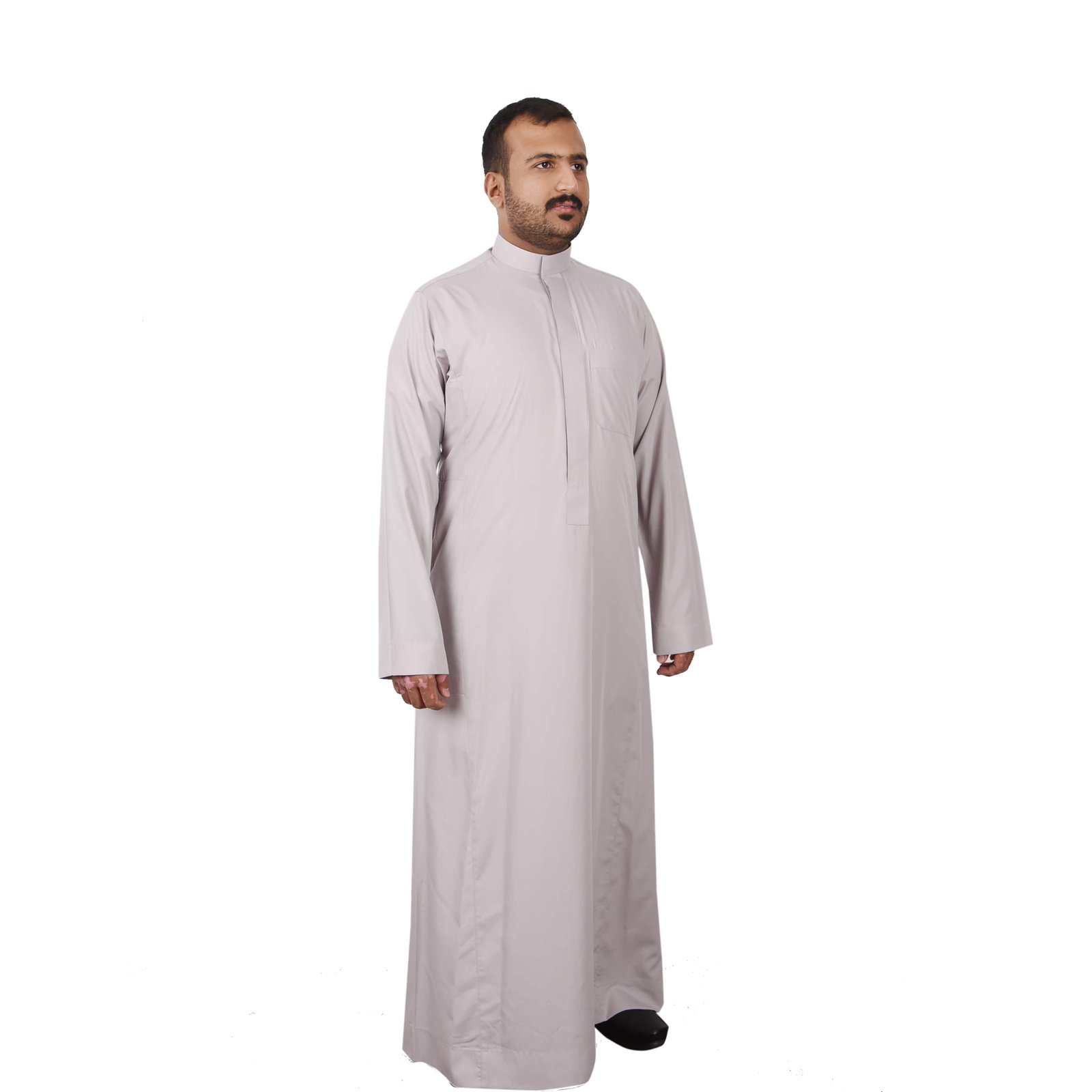ثوب بيج صيفي سادة -ثوب العرب - صورة 2