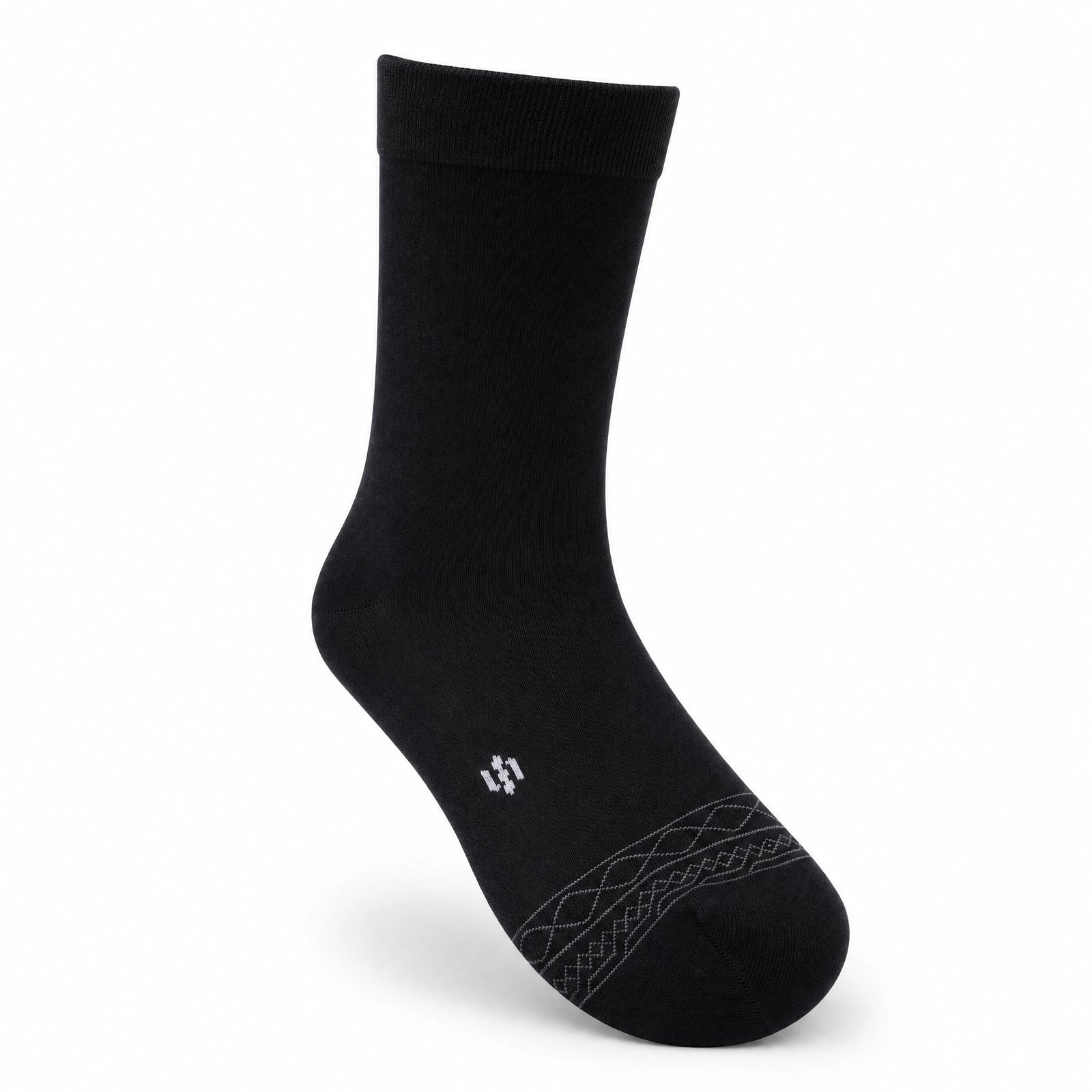 Silver Patterned Crew Socks — All-Day Freshness & Style - Image 3