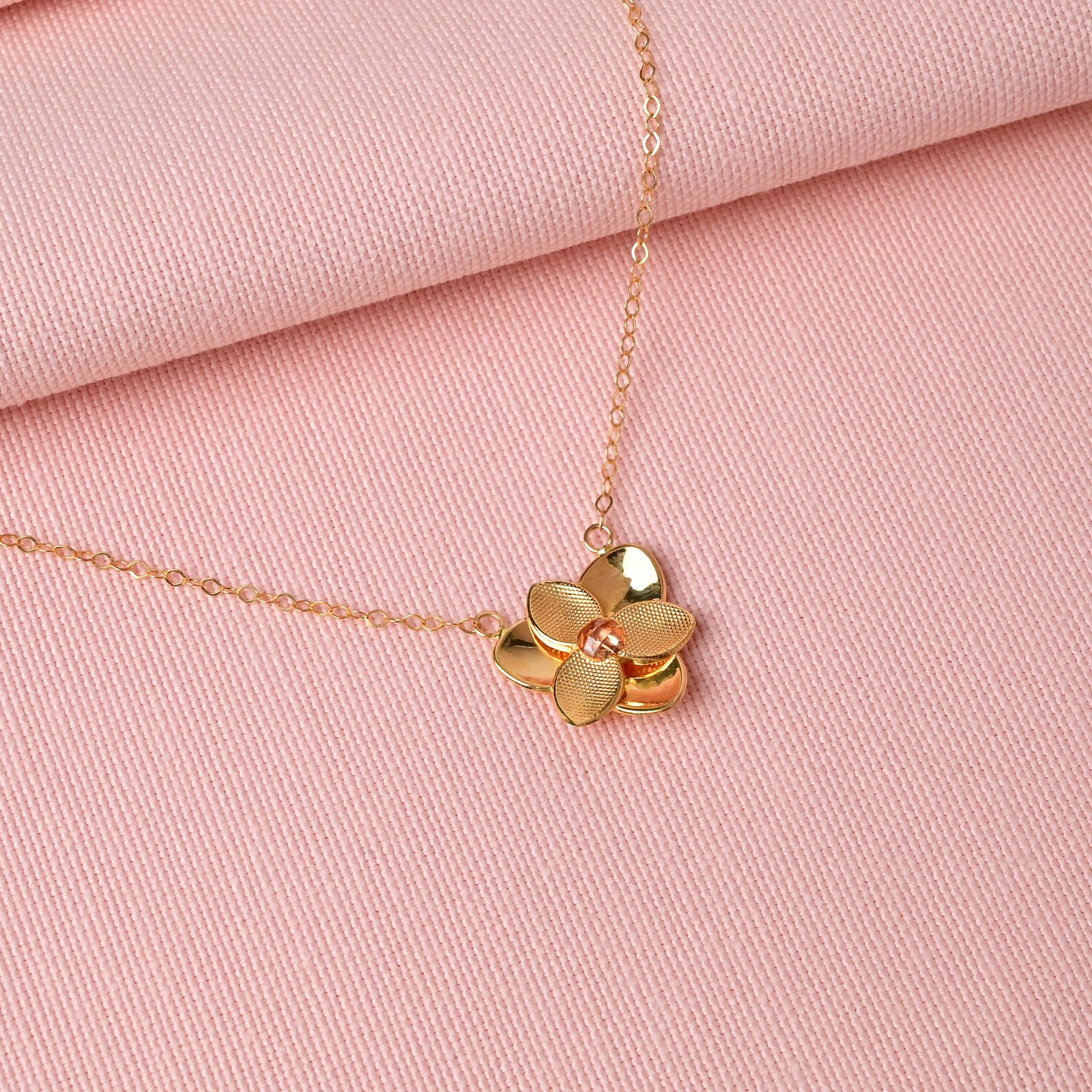 Gold Necklace - Rose - Image 1