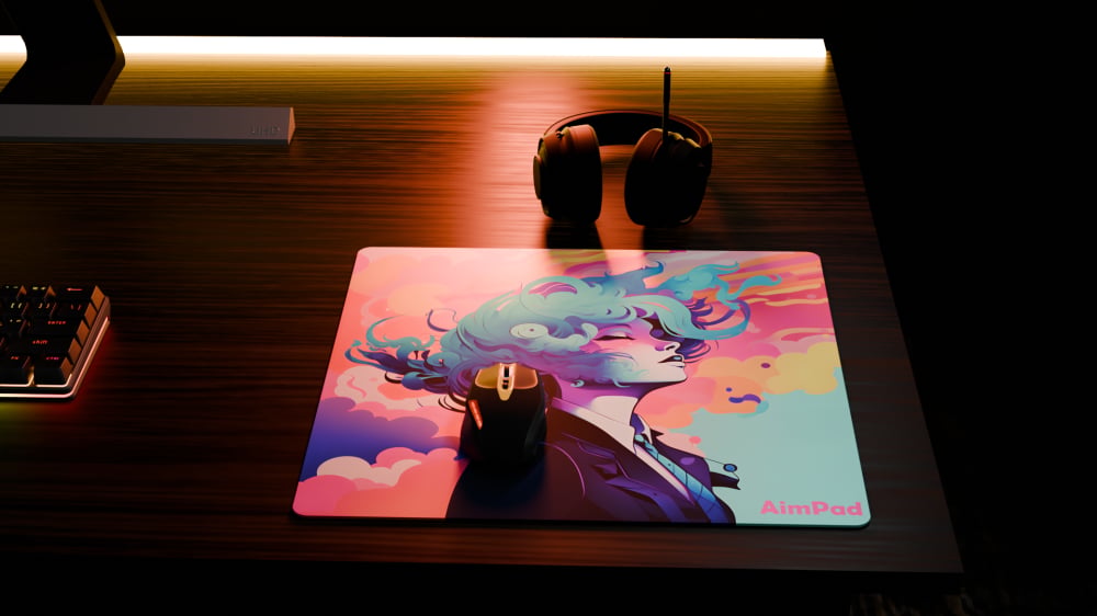 Mousepad Glass 2.0 - Black-  490x420 MM - صورة 4