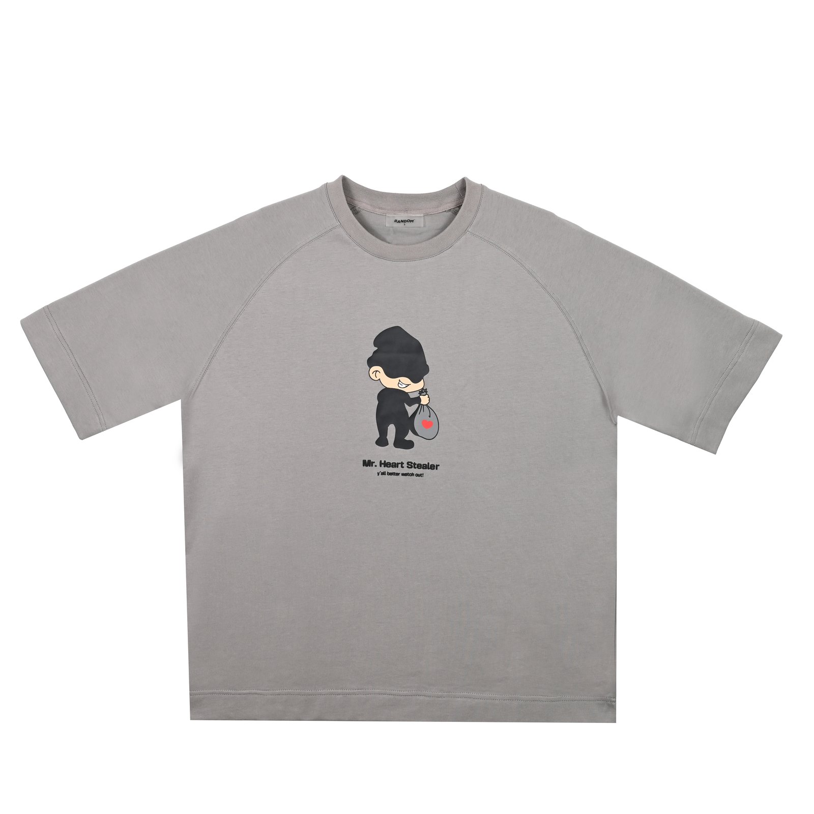 Random SS24 | Grey Mr.Heart Stealer Design - صورة 1