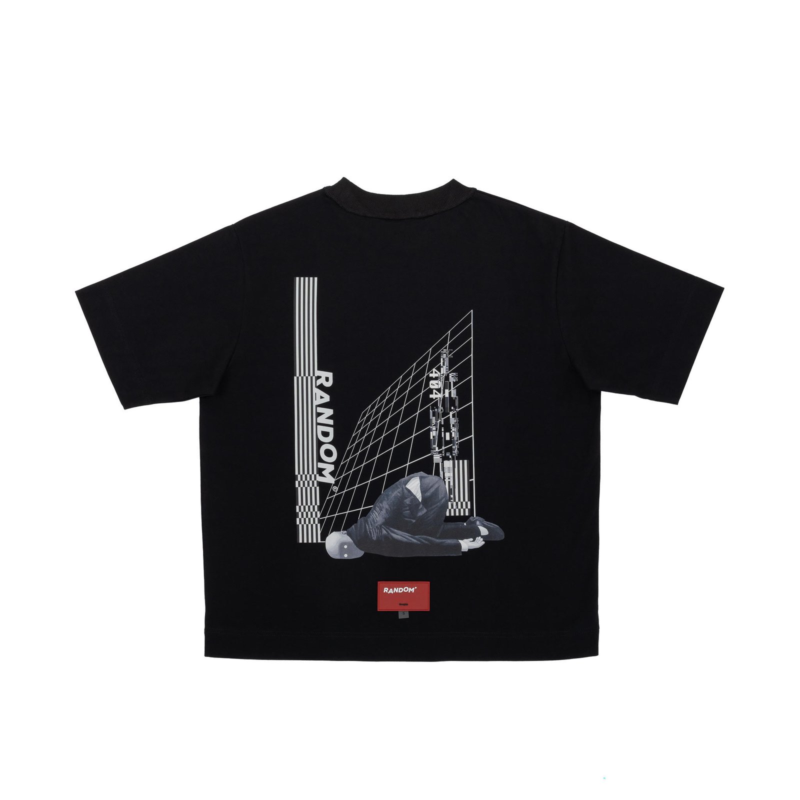Mr.Random Black T-Shirt  - صورة 2
