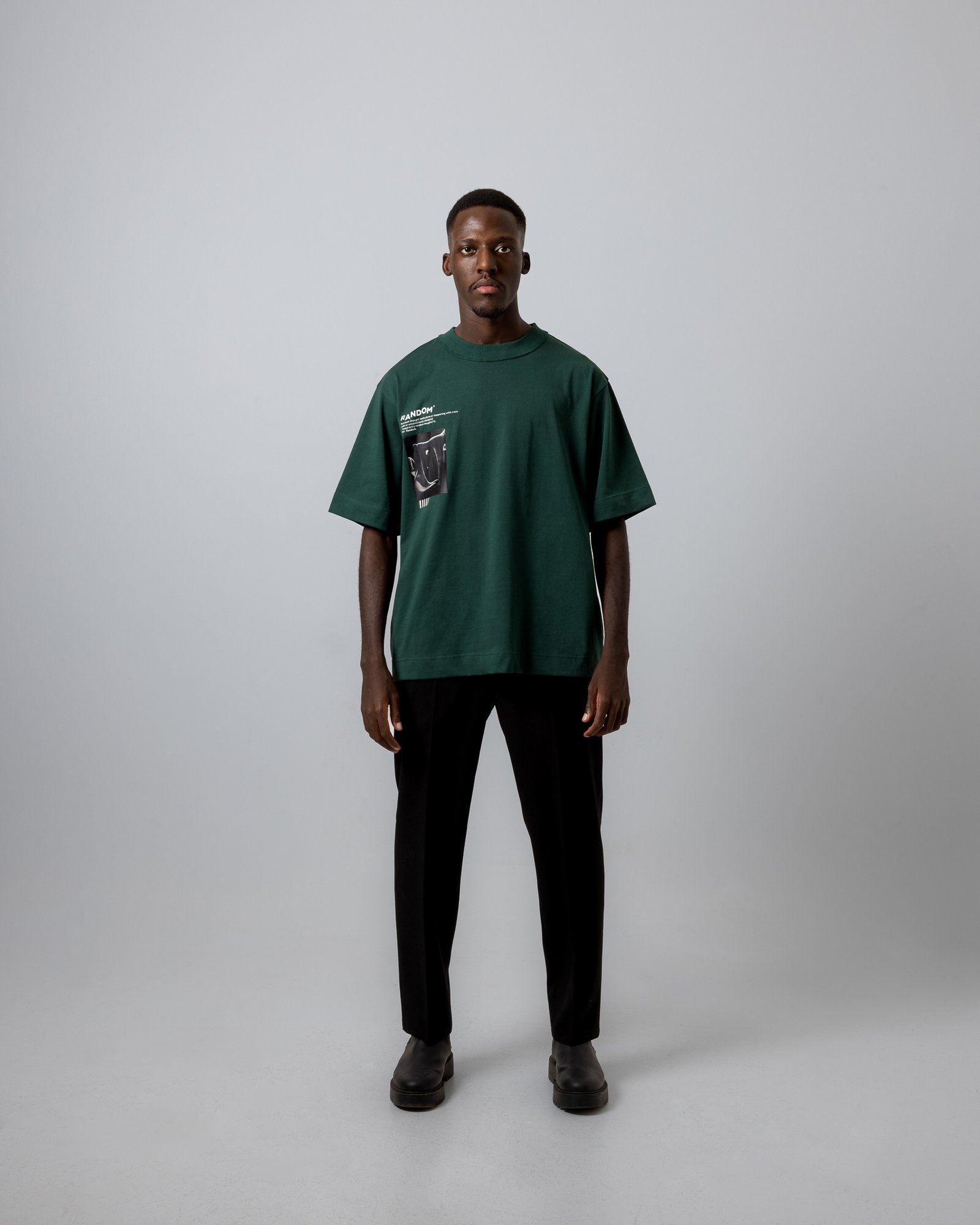 Mr.Random Dark Green T-Shirt - صورة 4