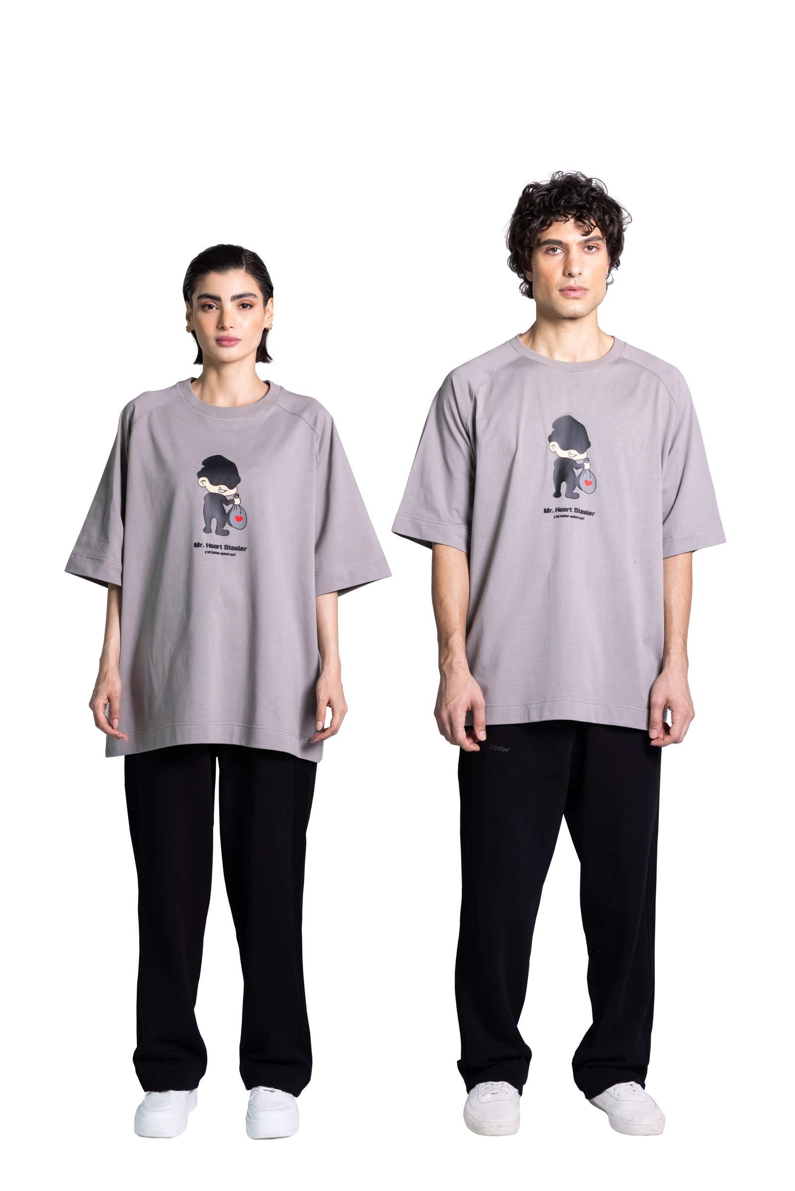 Random SS24 | Grey Mr.Heart Stealer Design - صورة 2