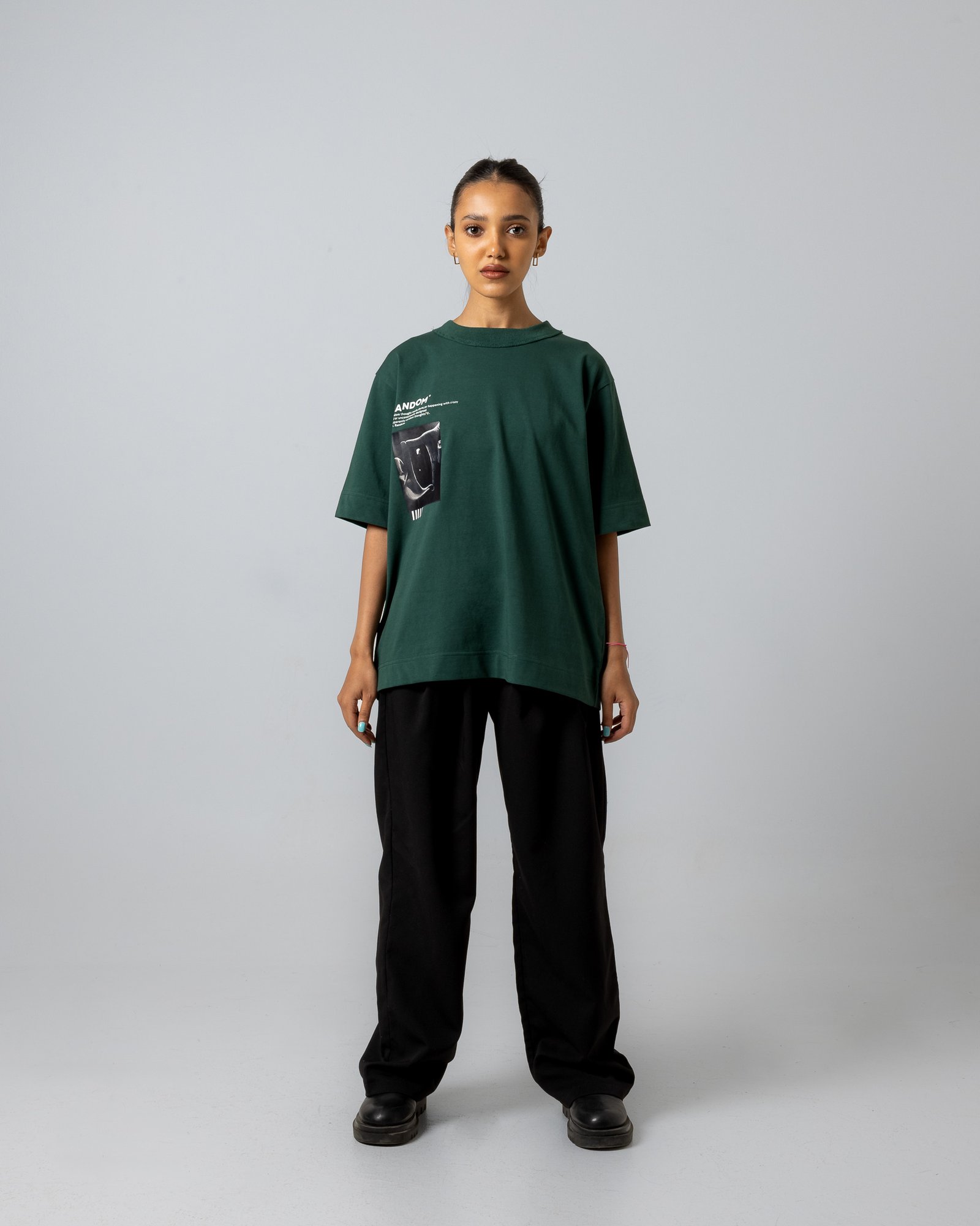 Mr.Random Dark Green T-Shirt - صورة 6