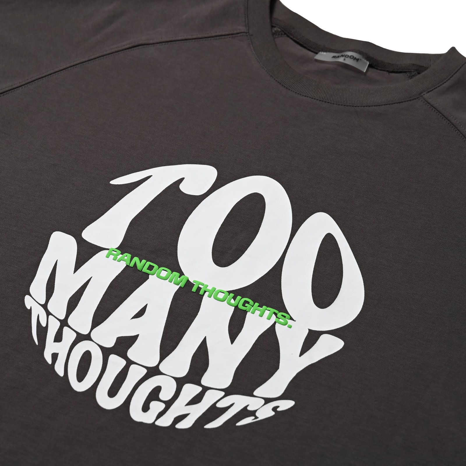 Random SS24 | Dark Grey Too Many Thoughts Design - صورة 3