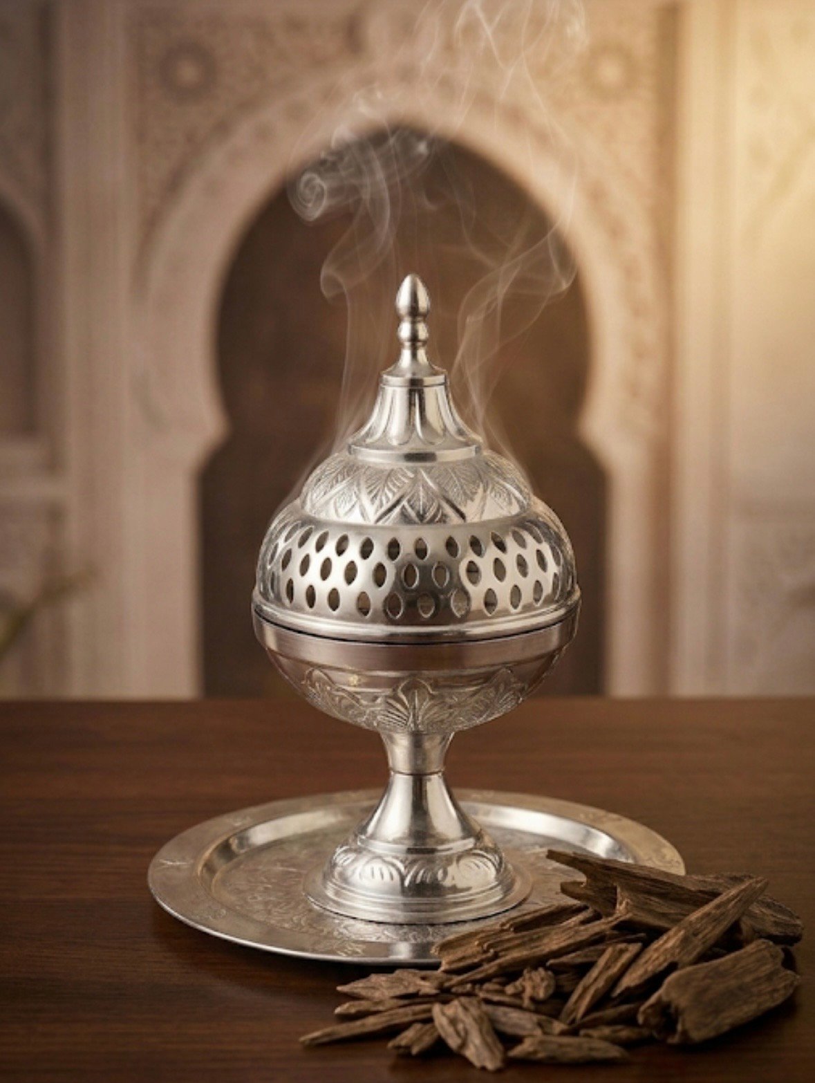 مبخرة الحرمين - فضية - صورة 1