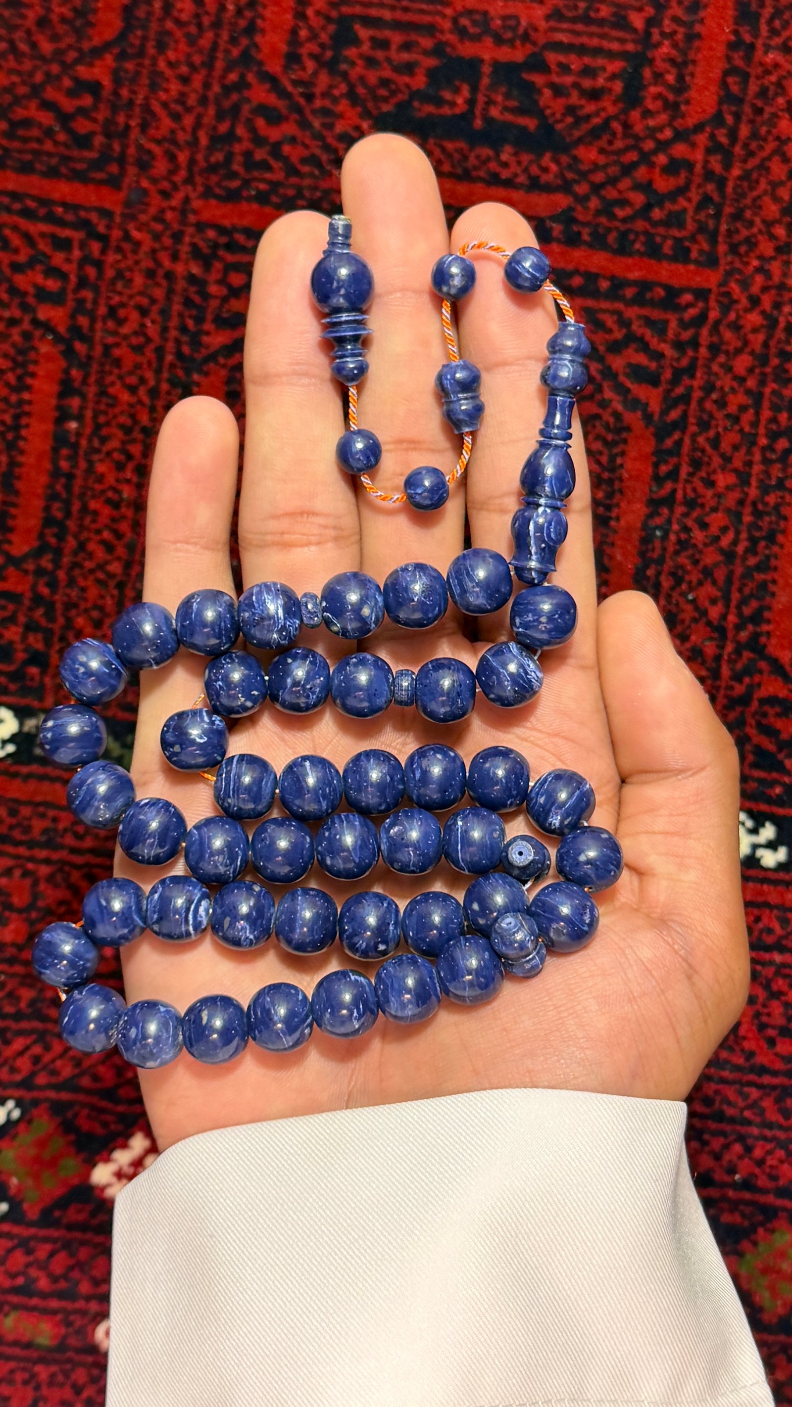 مسباح بولنق كحلي معرق - صورة 2