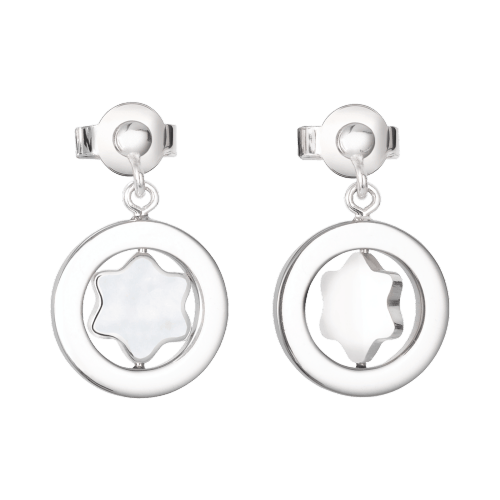 Mont Blanc Orecchini Argento 925 Star Collection Earrings 36647 - Image 1