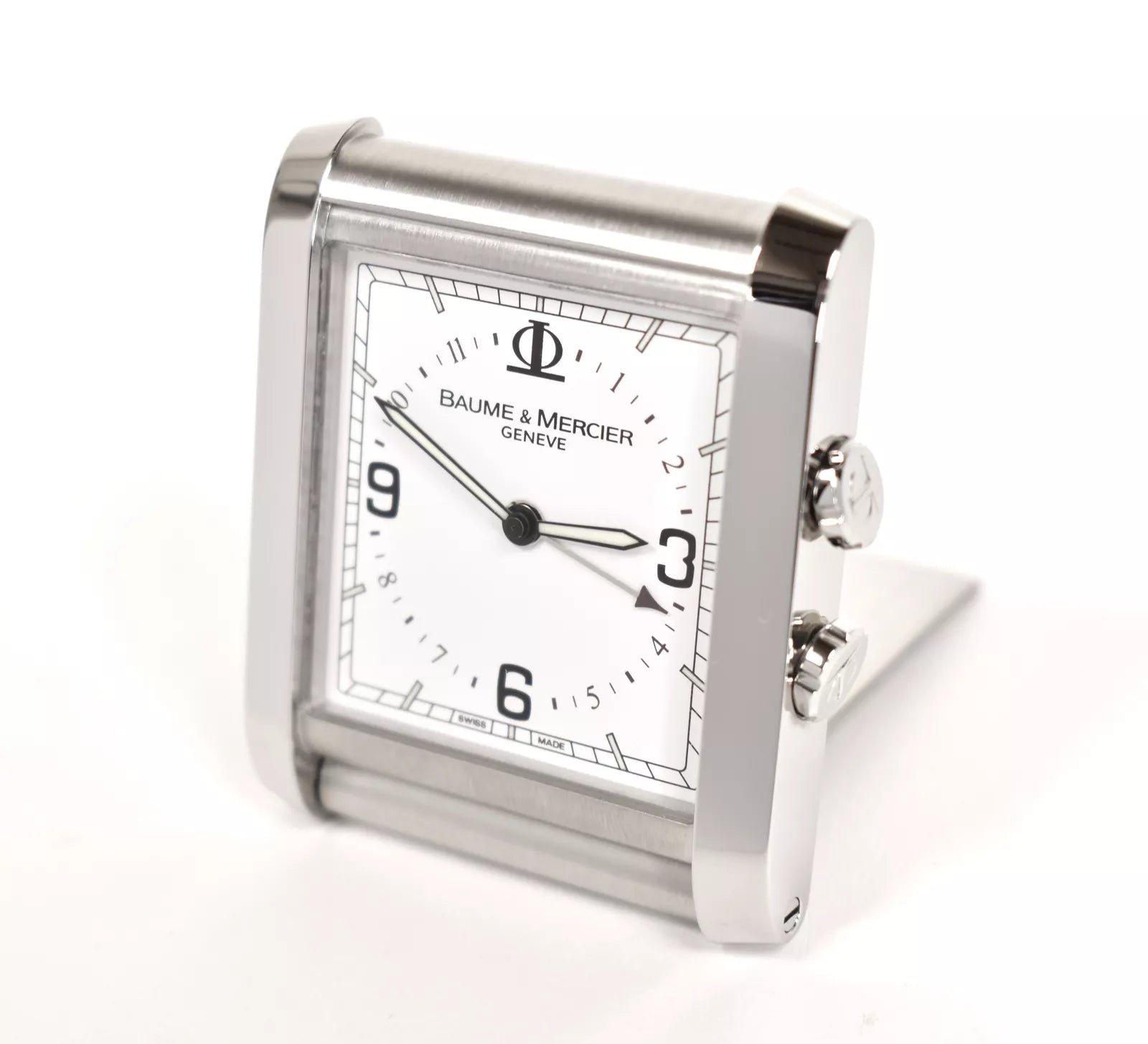 Baume & Mercier Stainless Steel Desk Clock / Alarm Clock - 65610 - صورة 1