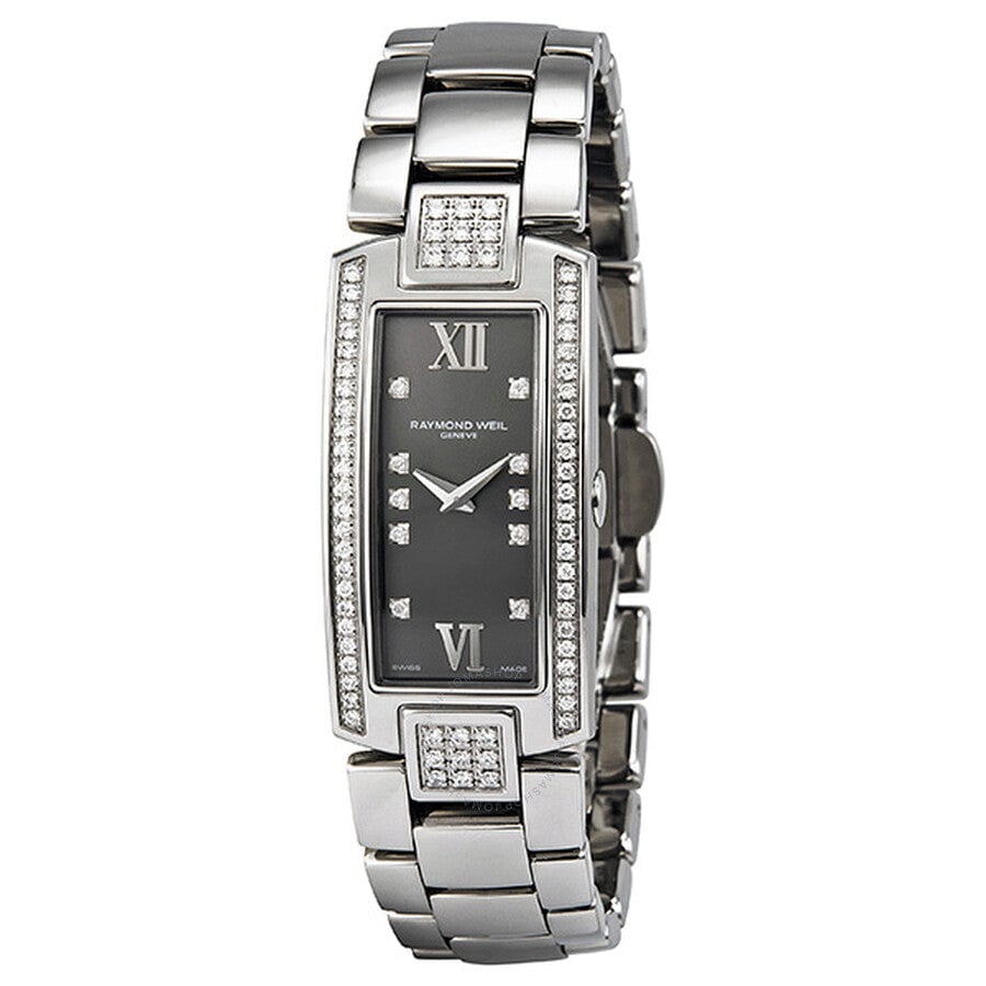 Raymond Weil Shine Diamond Grey Dial Stainless Steel Ladies Watch - 1500-St2-00785 - Image 1