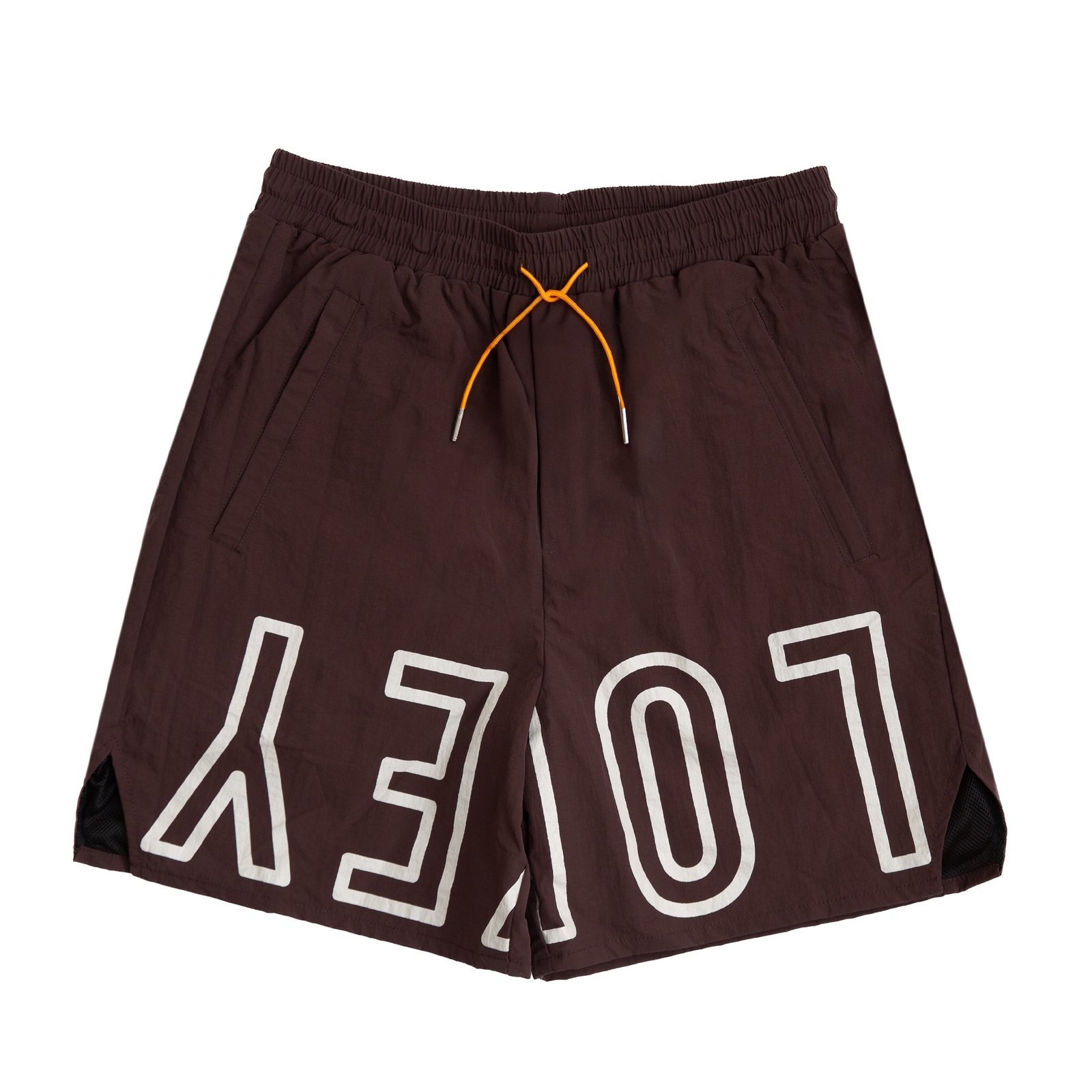 LOKEY SIGNATURE SHORTS, DARK BROWN  - Image 1