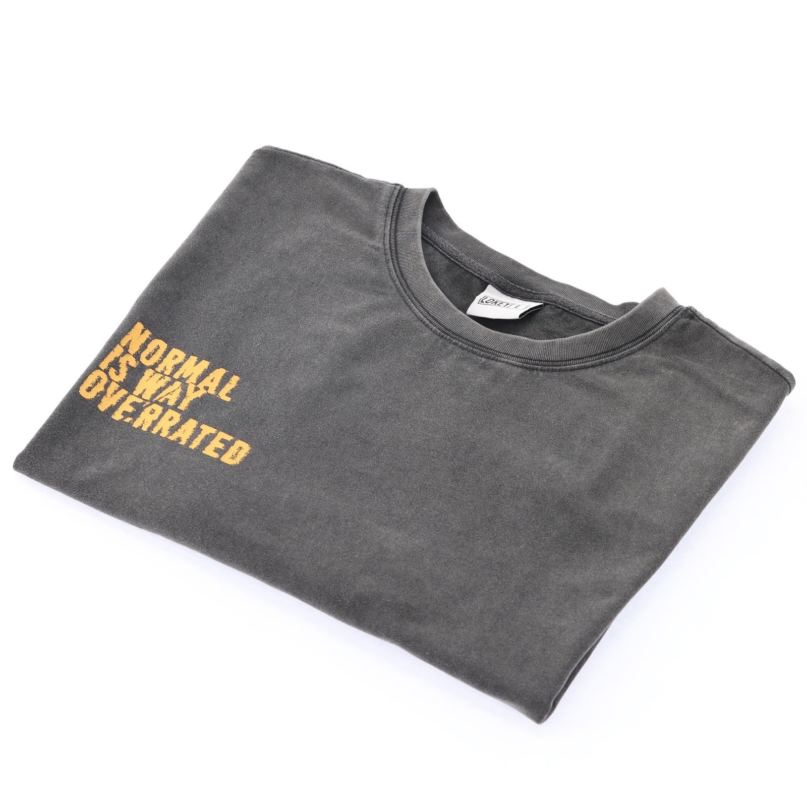 NORMAL IS OVERRATED, VINTAGE CHARCOAL WASHED  - Image 1
