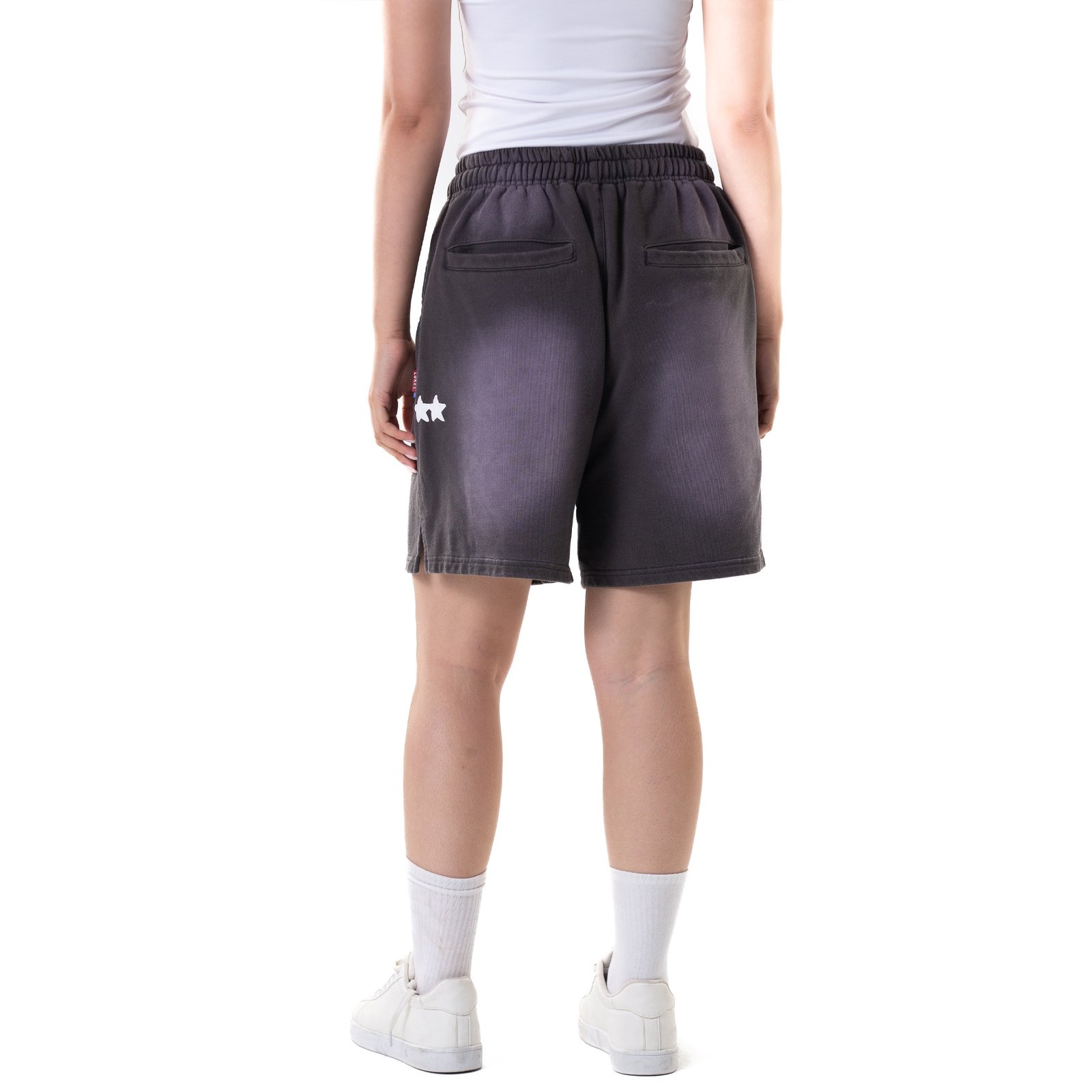 STARS SHORTS, FADED DARK GREY  - صورة 5