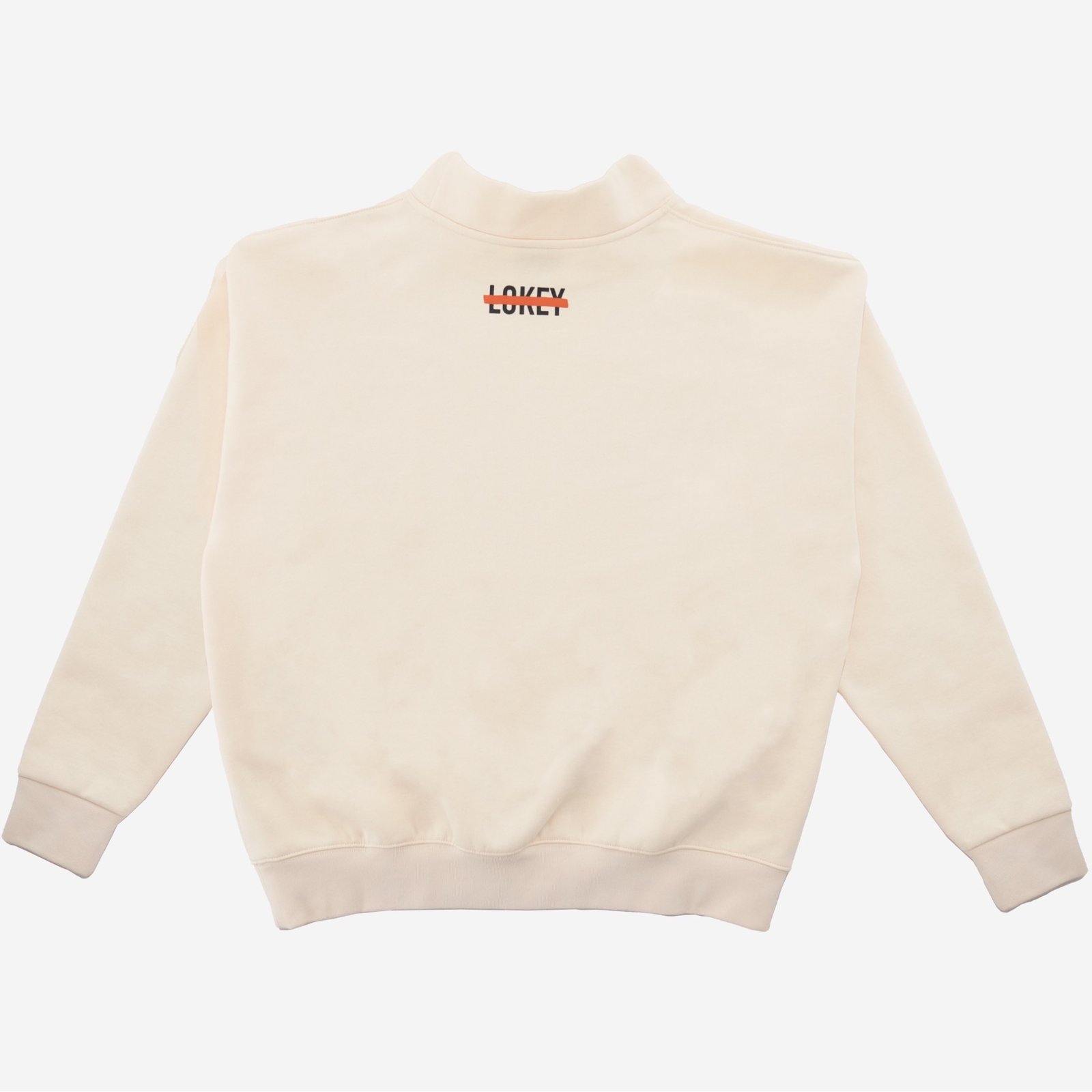 MOCK NECK SWEATER, CREAM - Image 2