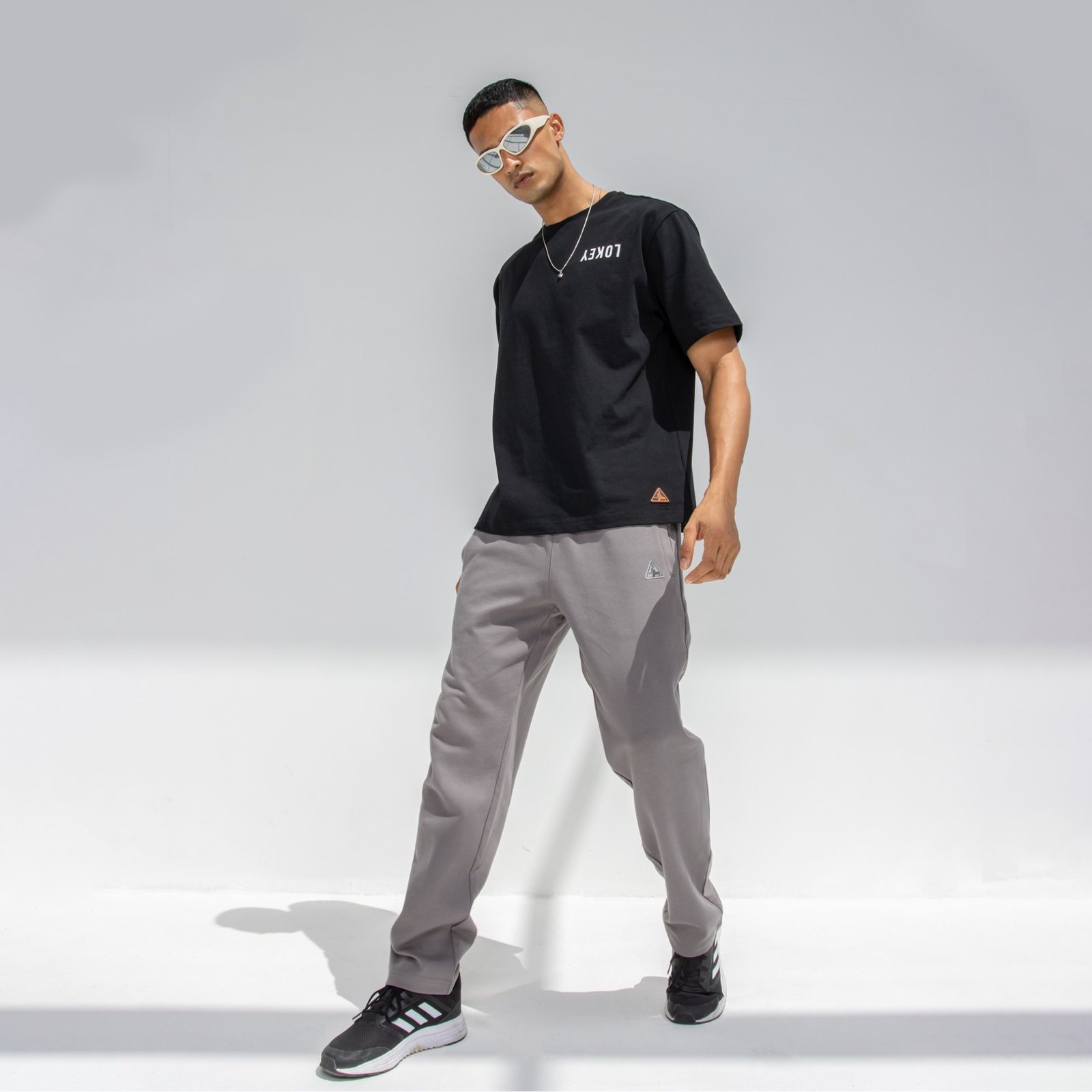 RELAXED GRAY PANTS - صورة 2
