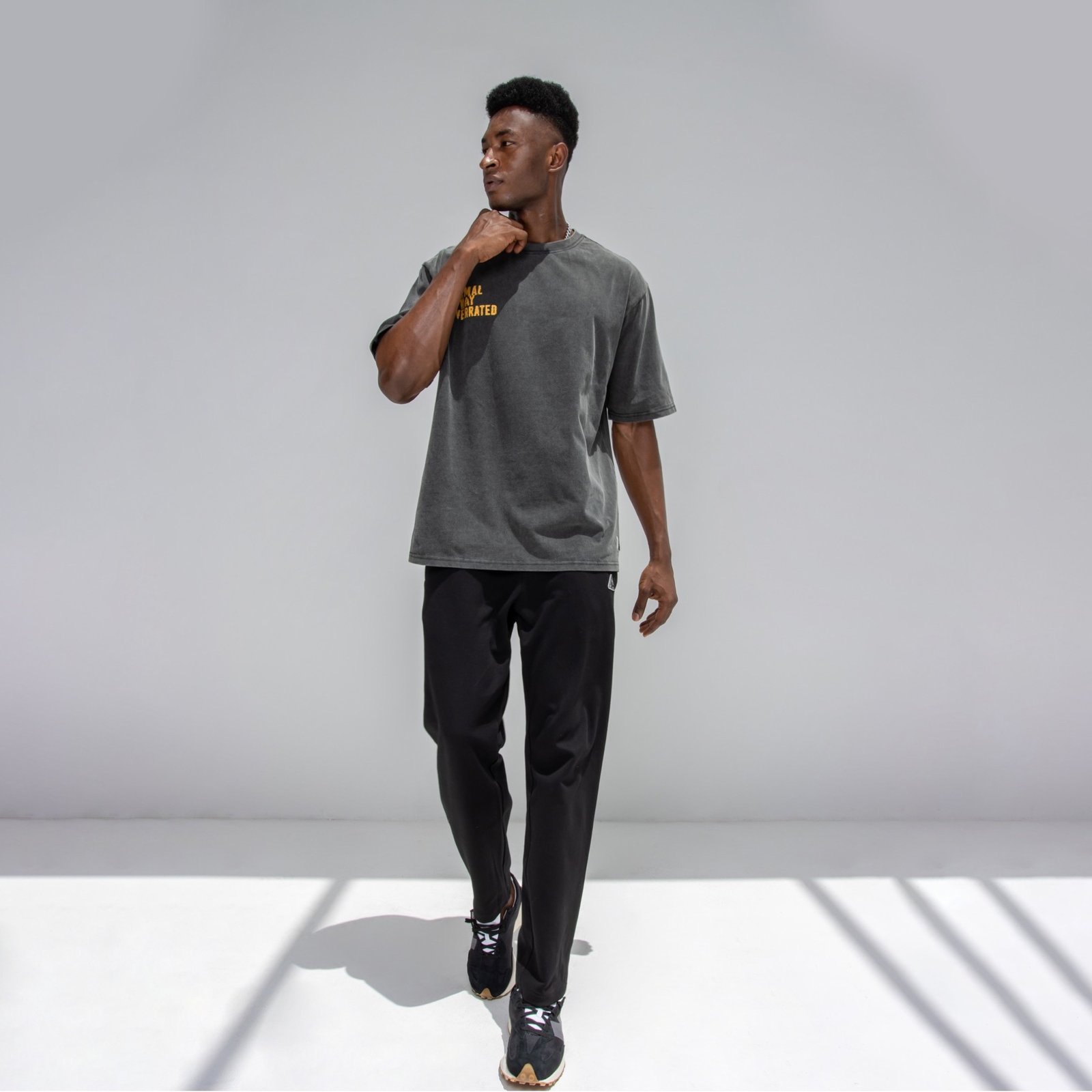RELAXED BLACK PANTS - Image 2