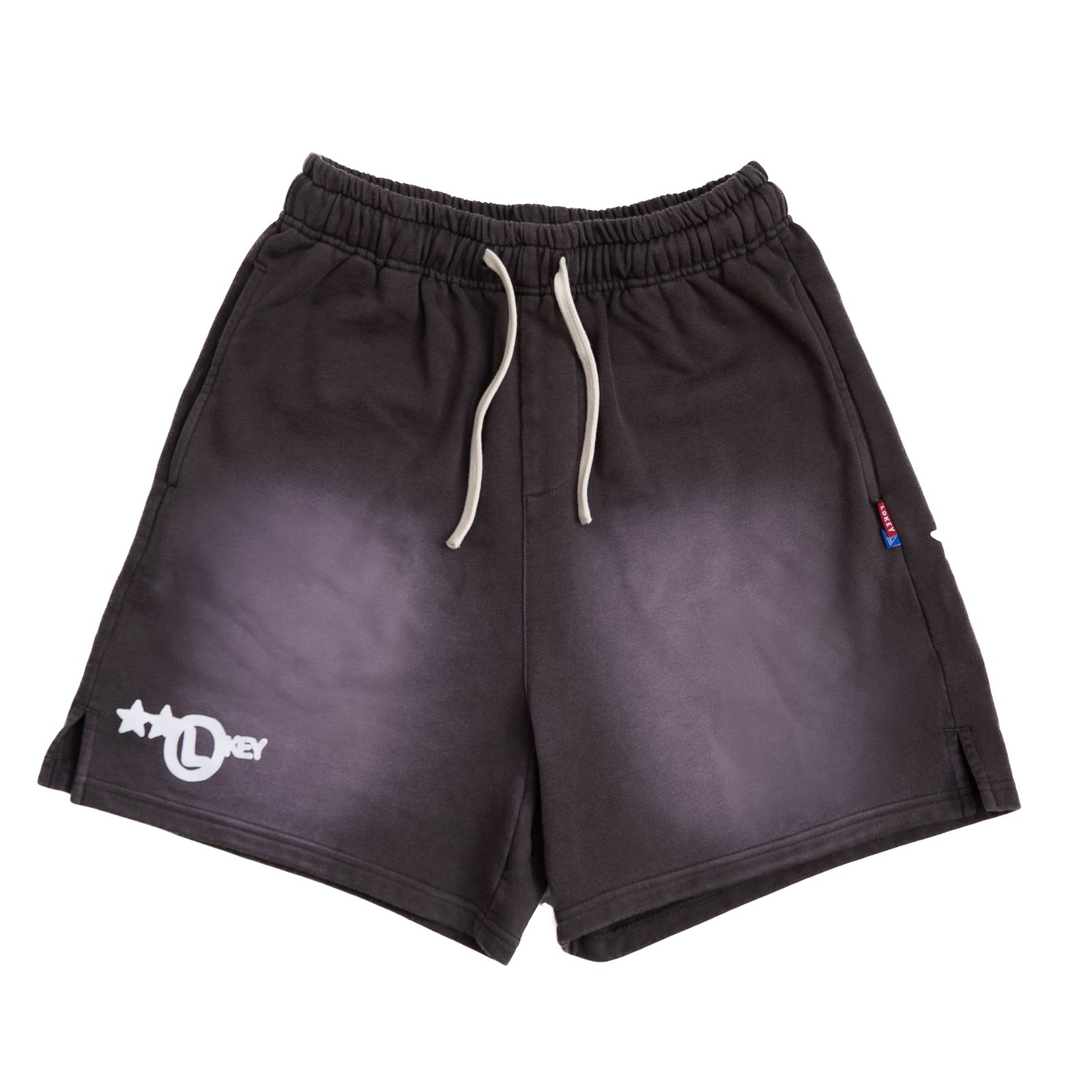 STARS SHORTS, FADED DARK GREY  - Image 1