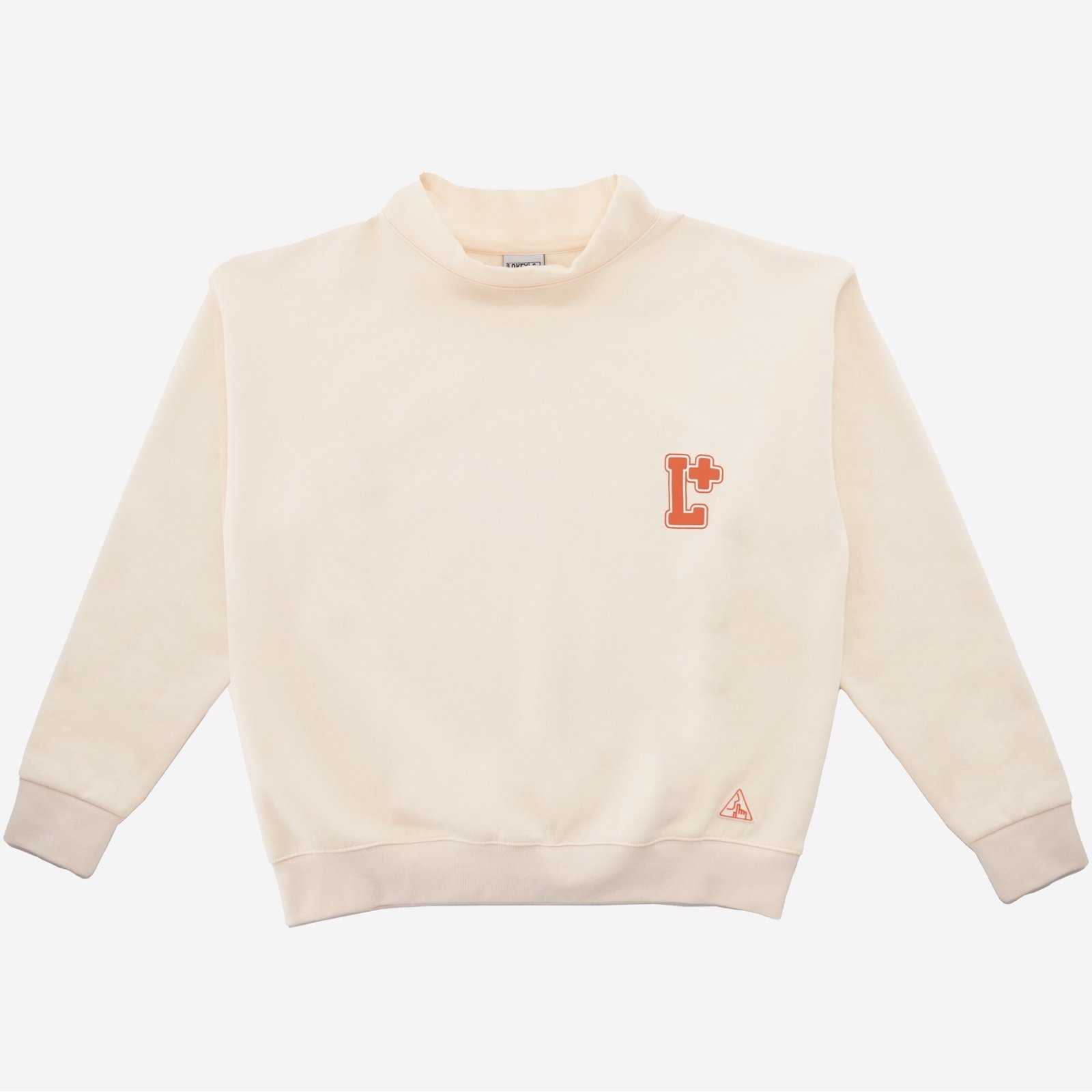 MOCK NECK SWEATER, CREAM - Image 1