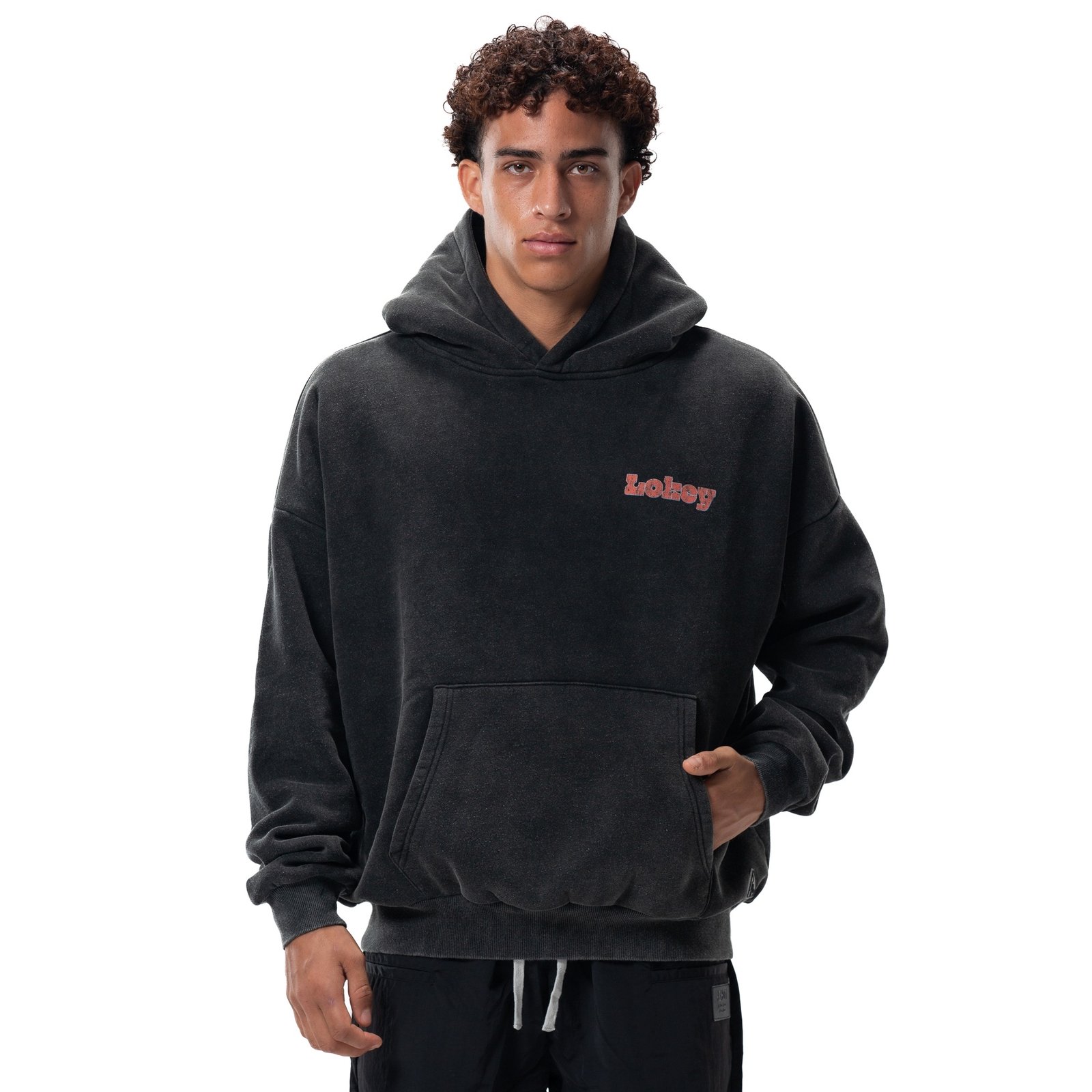JUST DON’T WASHED BLACK HOODIE  - صورة 2