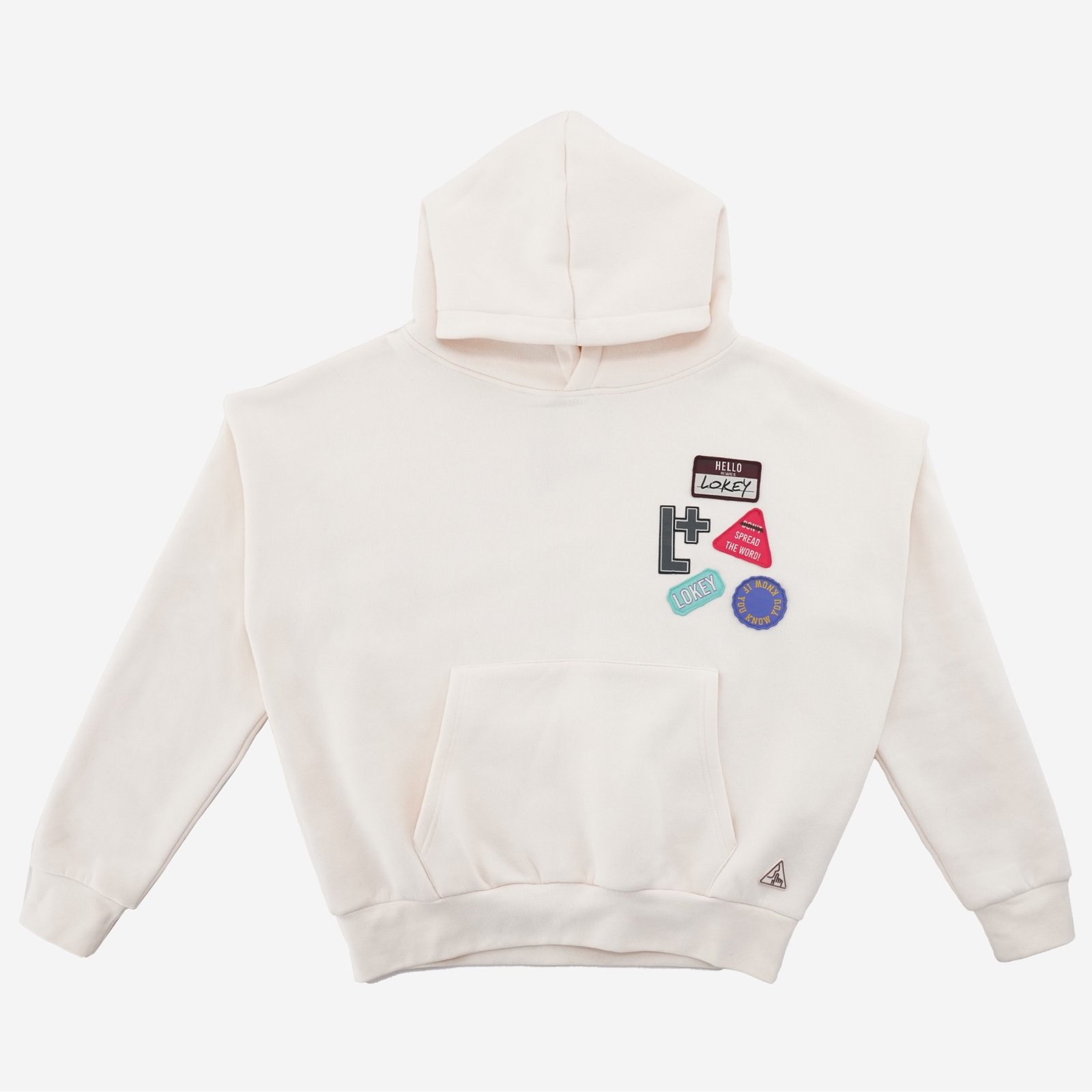 PATCHES IVORY HOODIE - Image 1