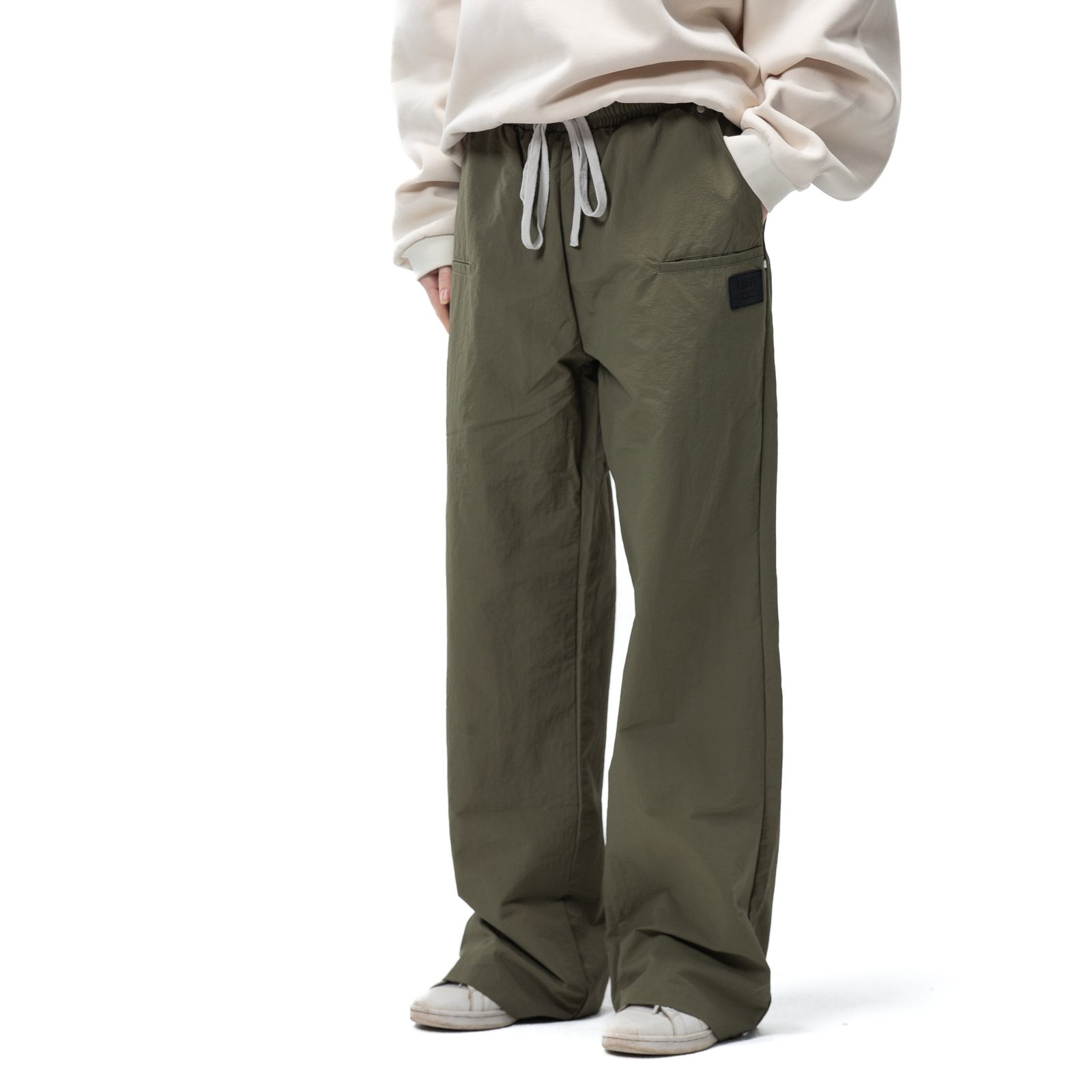 POLY PANTS, MOSS GREEN - صورة 3