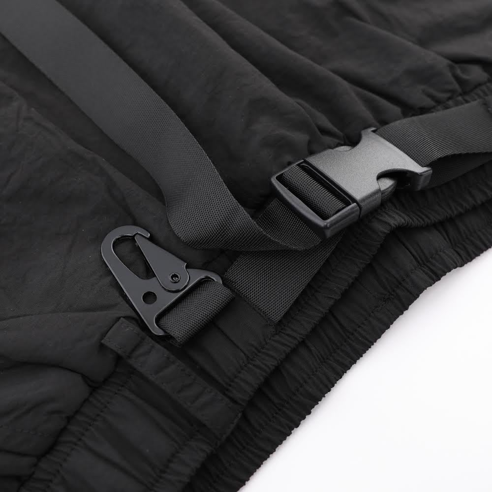 BLACK UTILITY SHORTS  - صورة 3