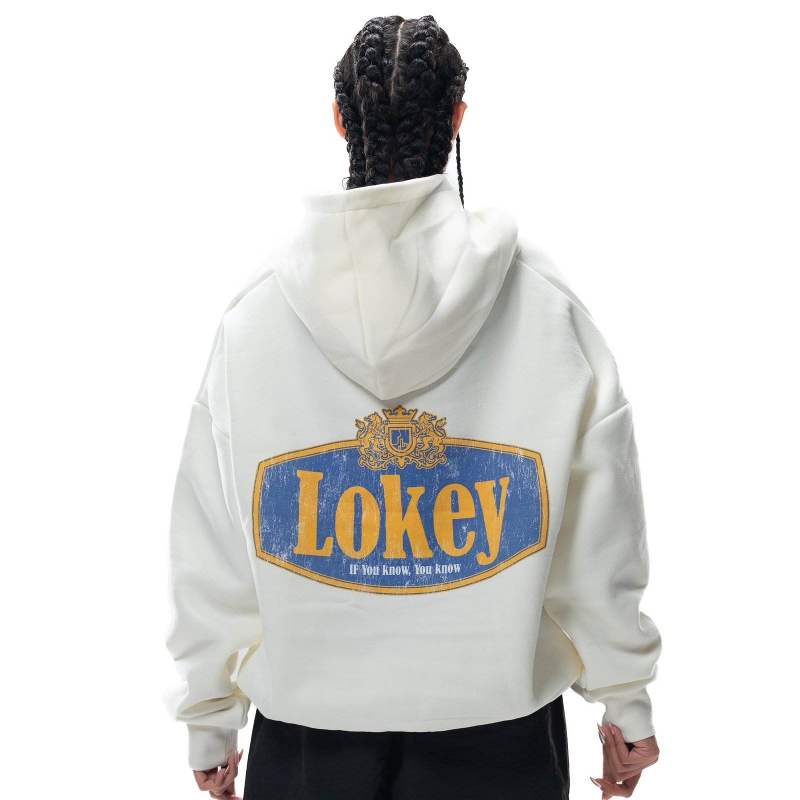 BOLD OFF-WHITE HOODIE  - Image 2