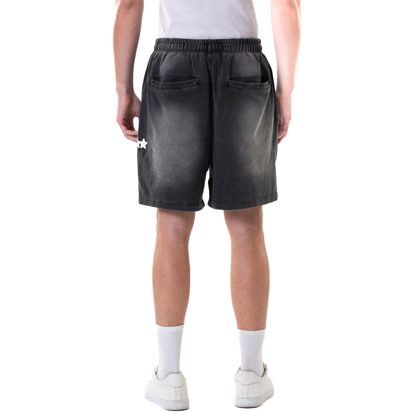 STARS SHORTS, AGED BLACK  - صورة 7