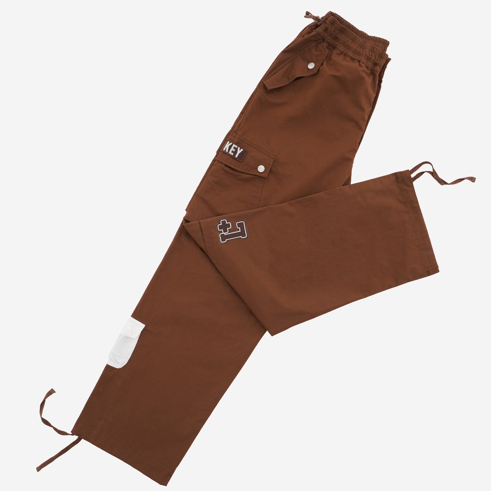 RELAXED CARGO PANTS, BROWN - صورة 1