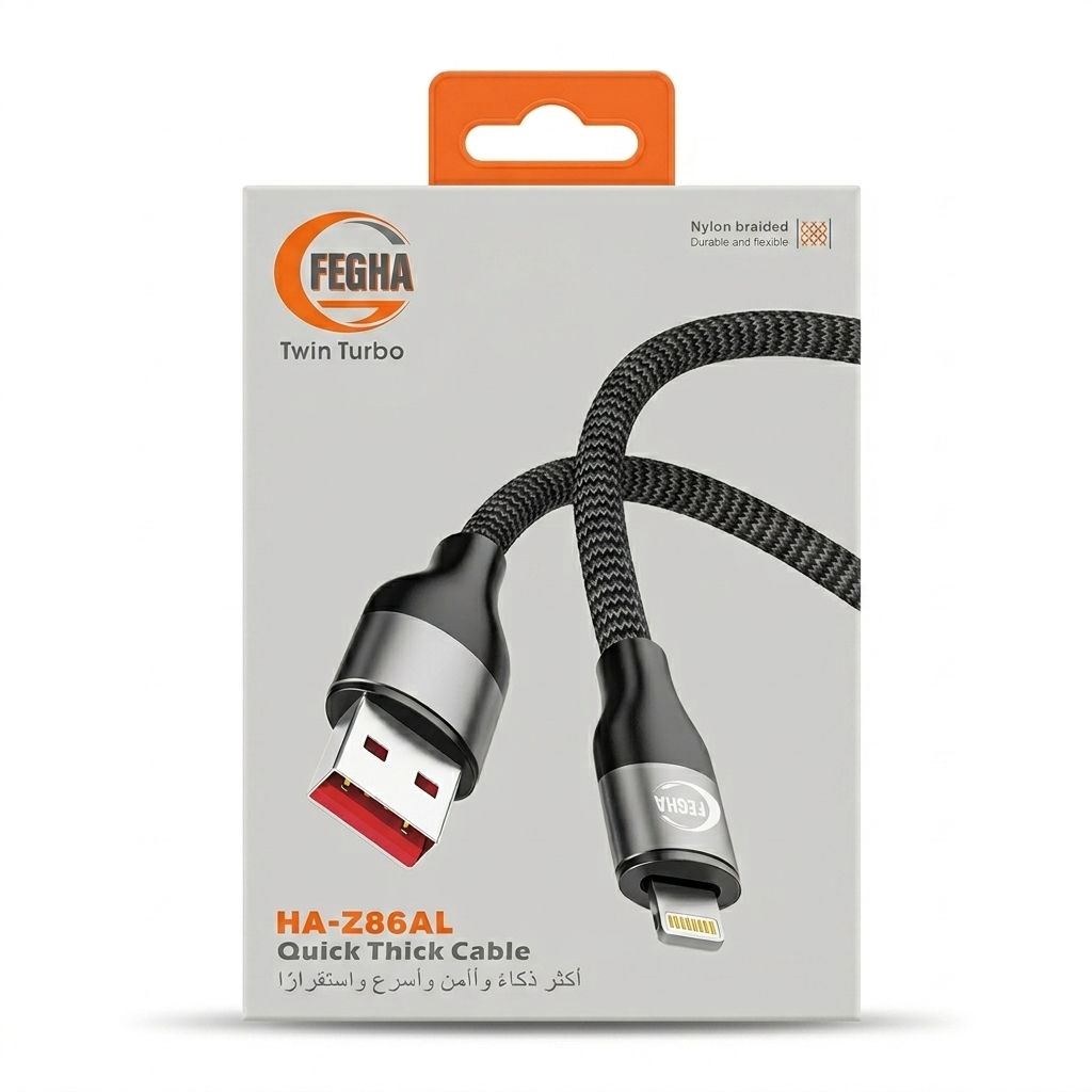كيبل شحن سريع 100W USB إلى Lightning - صورة 2