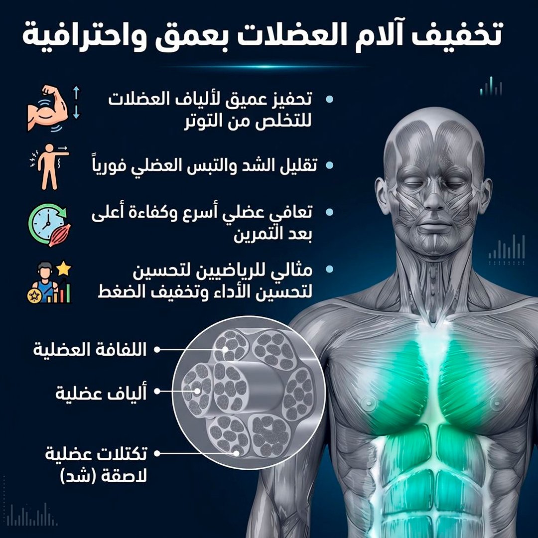 مسدس مساج احترافي لتخفيف آلام العضلات - صورة 3