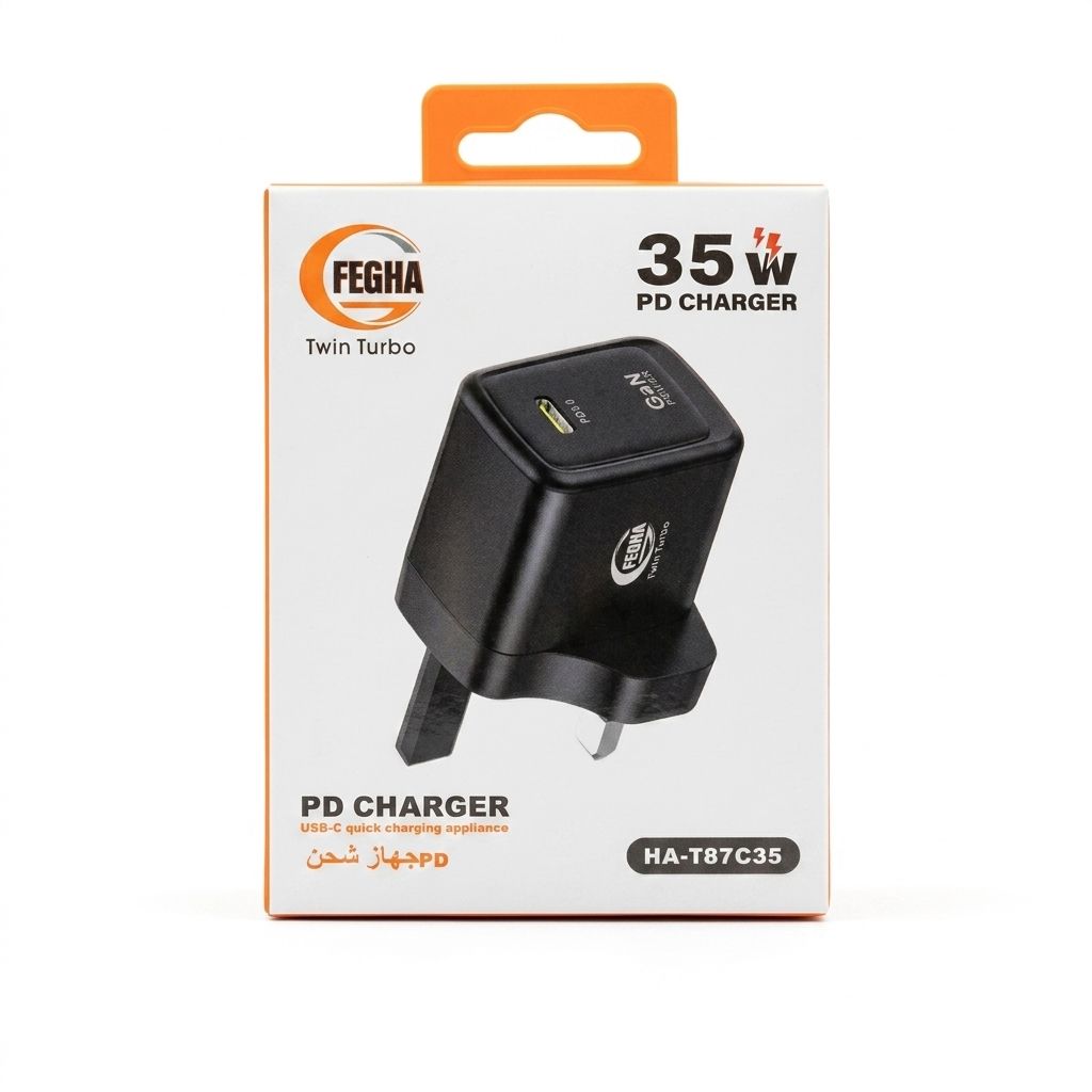 شاحن جداري سريع 35W PD (Type-C) - صورة 2