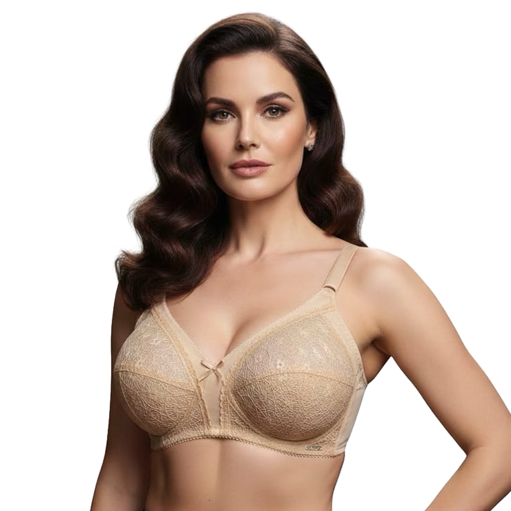 Classic Wireless C-Cup Bra for Plus Sizes - Image 7