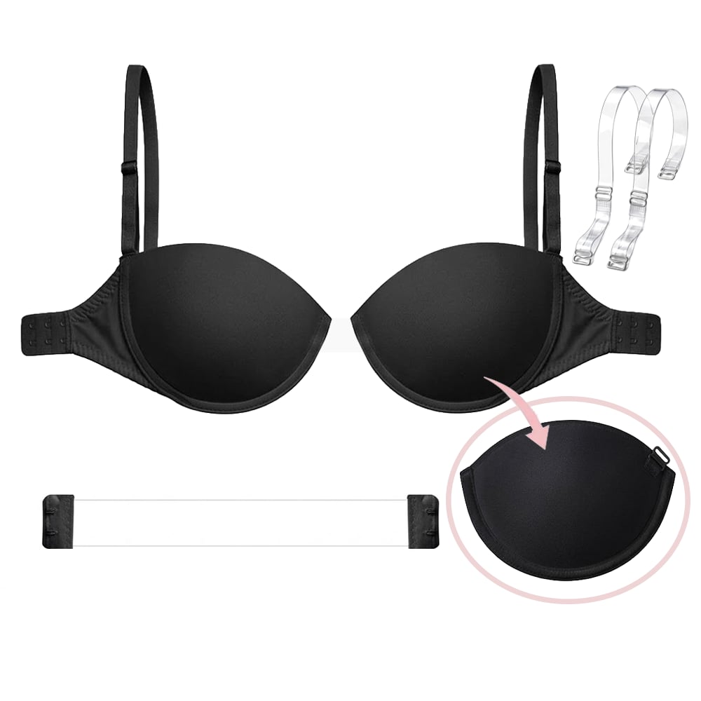 Transparent Back Firm Cup Bra – No Padding - Image 3