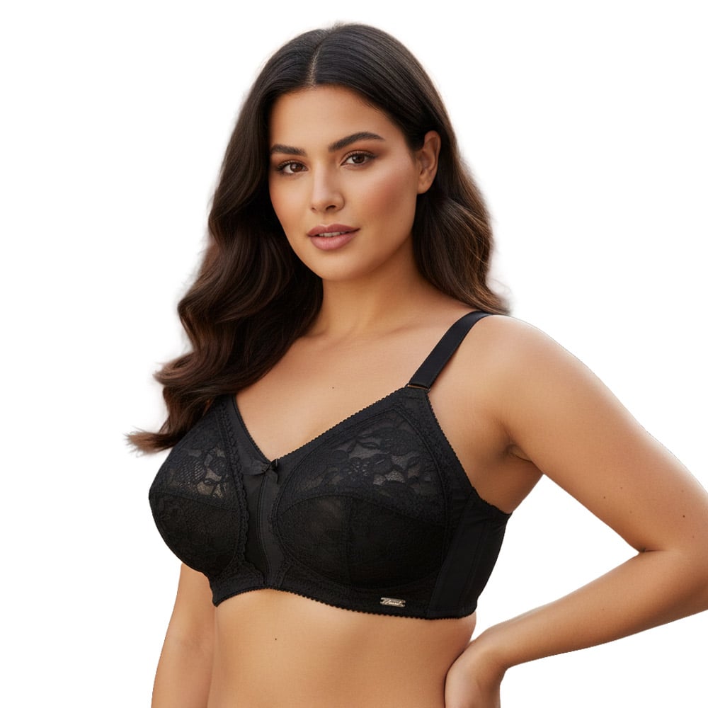 Asseel Doreen D-Cup Wireless Lace Bra - Full Coverage & Support - Image 5