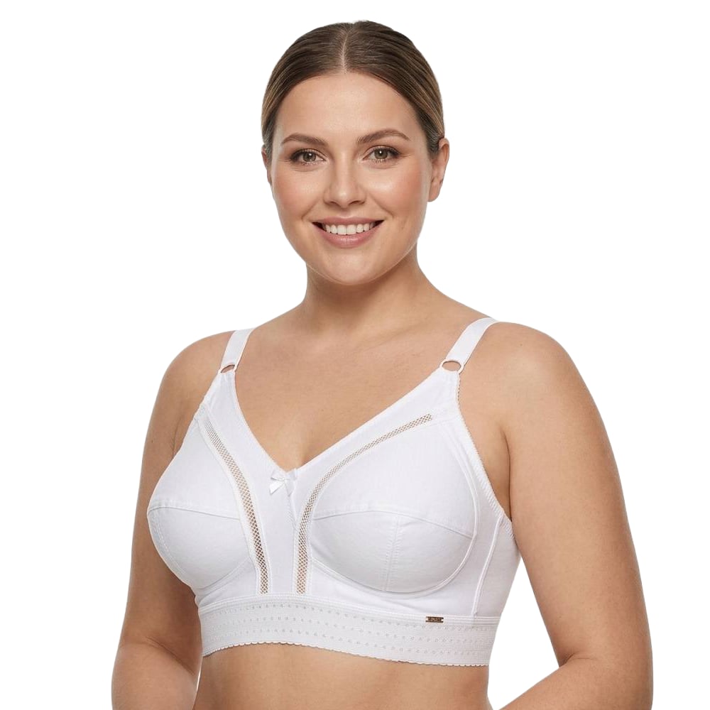 Wide elastic bra, 95% cotton, Cup B - Image 3