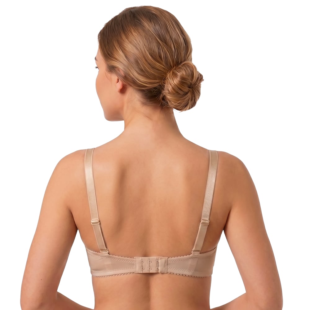 3305 Half-Padded Bra with Clear Straps - For Weddings & Occasions - Image 4