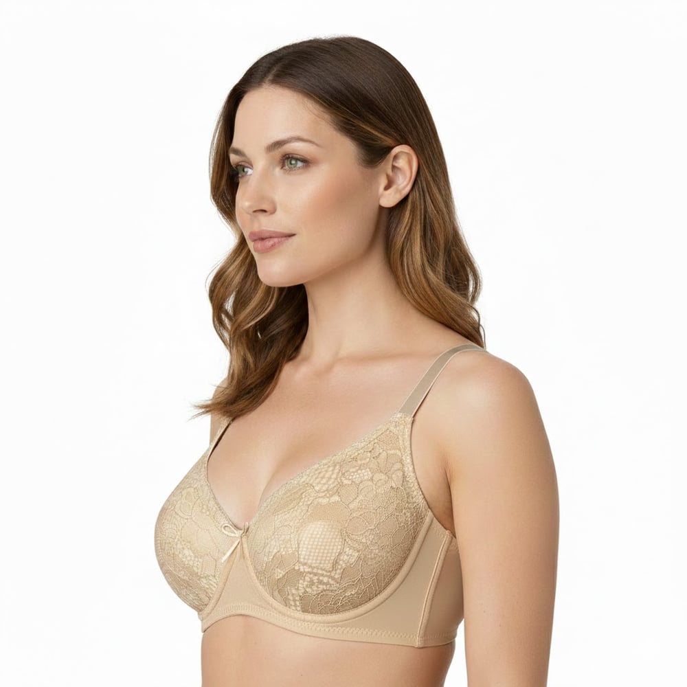 Super Soft Lace Bra - Non-Padded Ultimate Comfort - Image 2